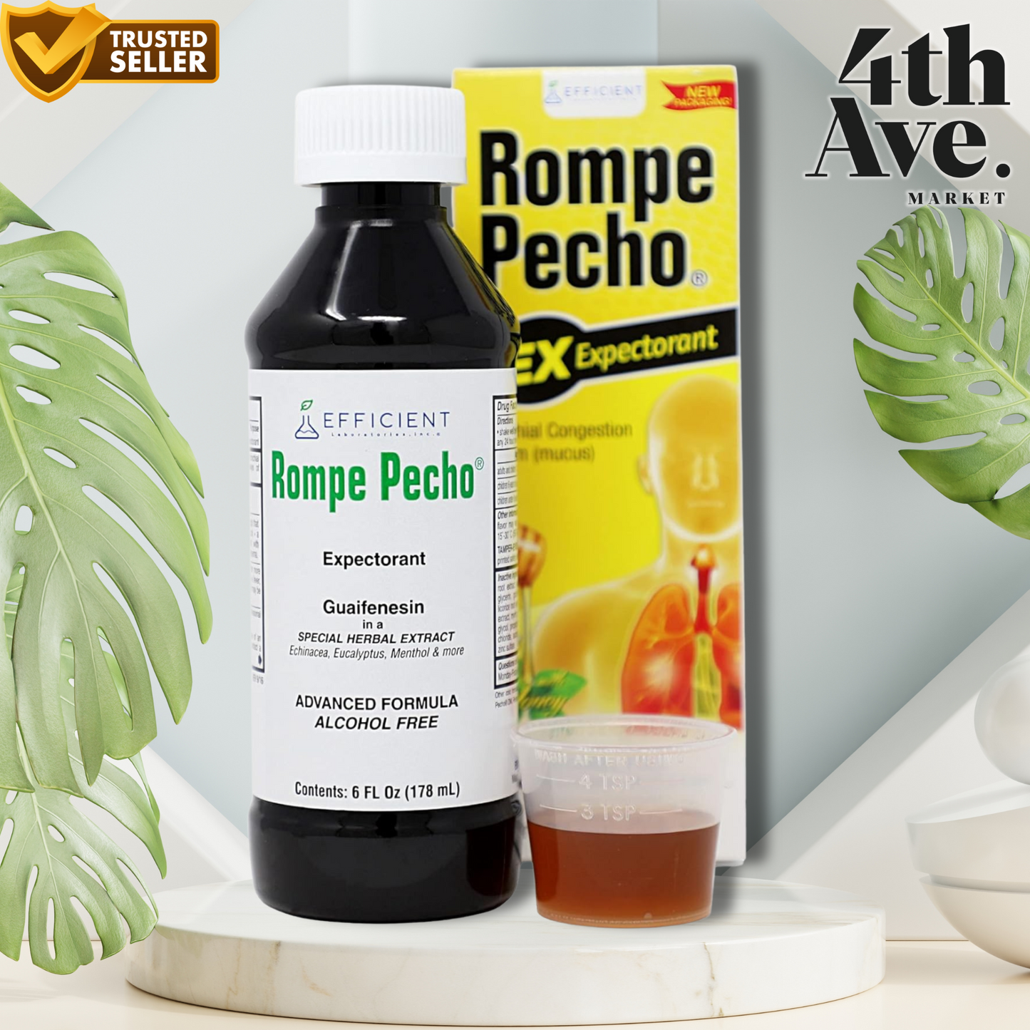 Rompe Pecho-Cough Syrup Regular 6Oz