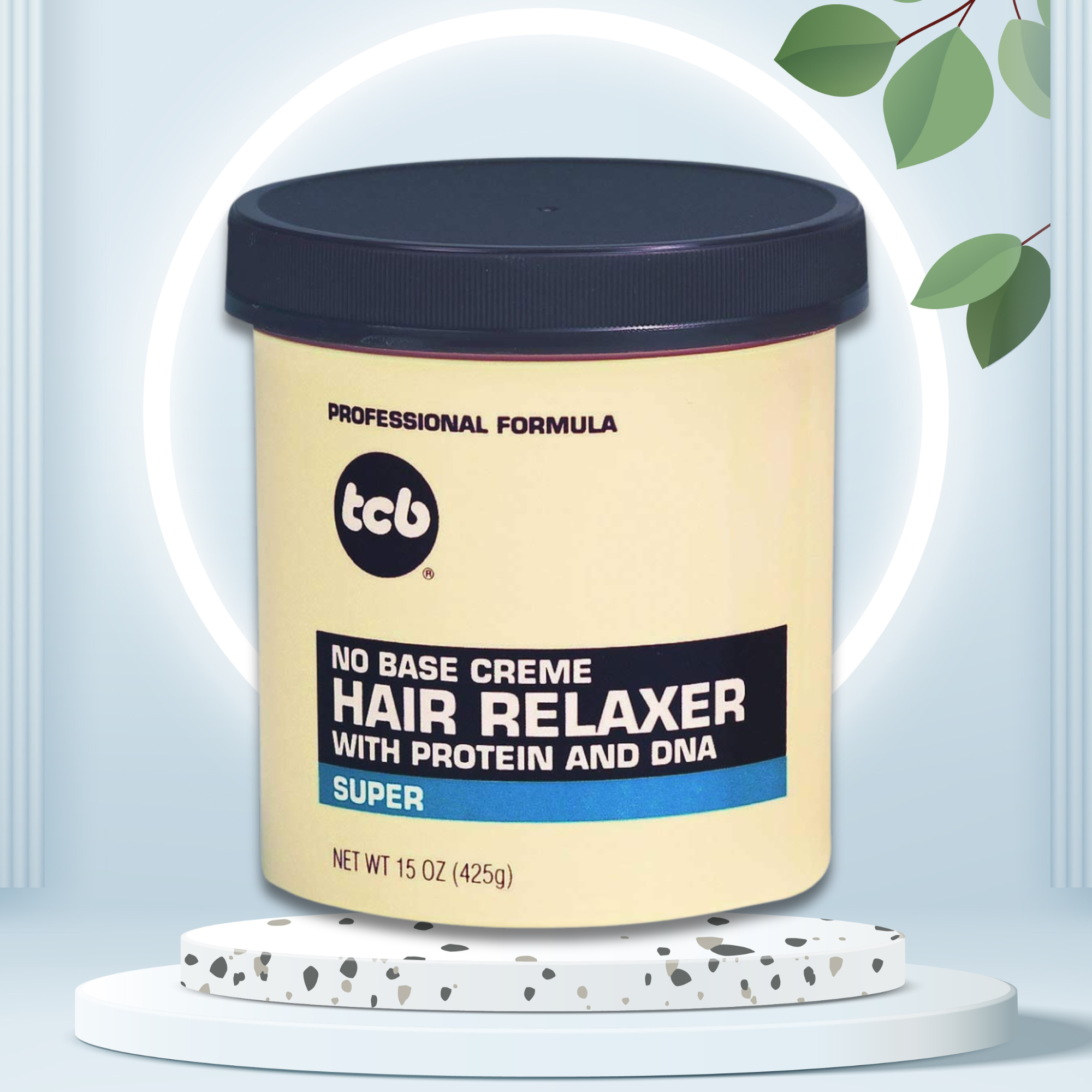 3pcs TCB Naturals Hair Relaxer No Base Creme 7.5 Oz