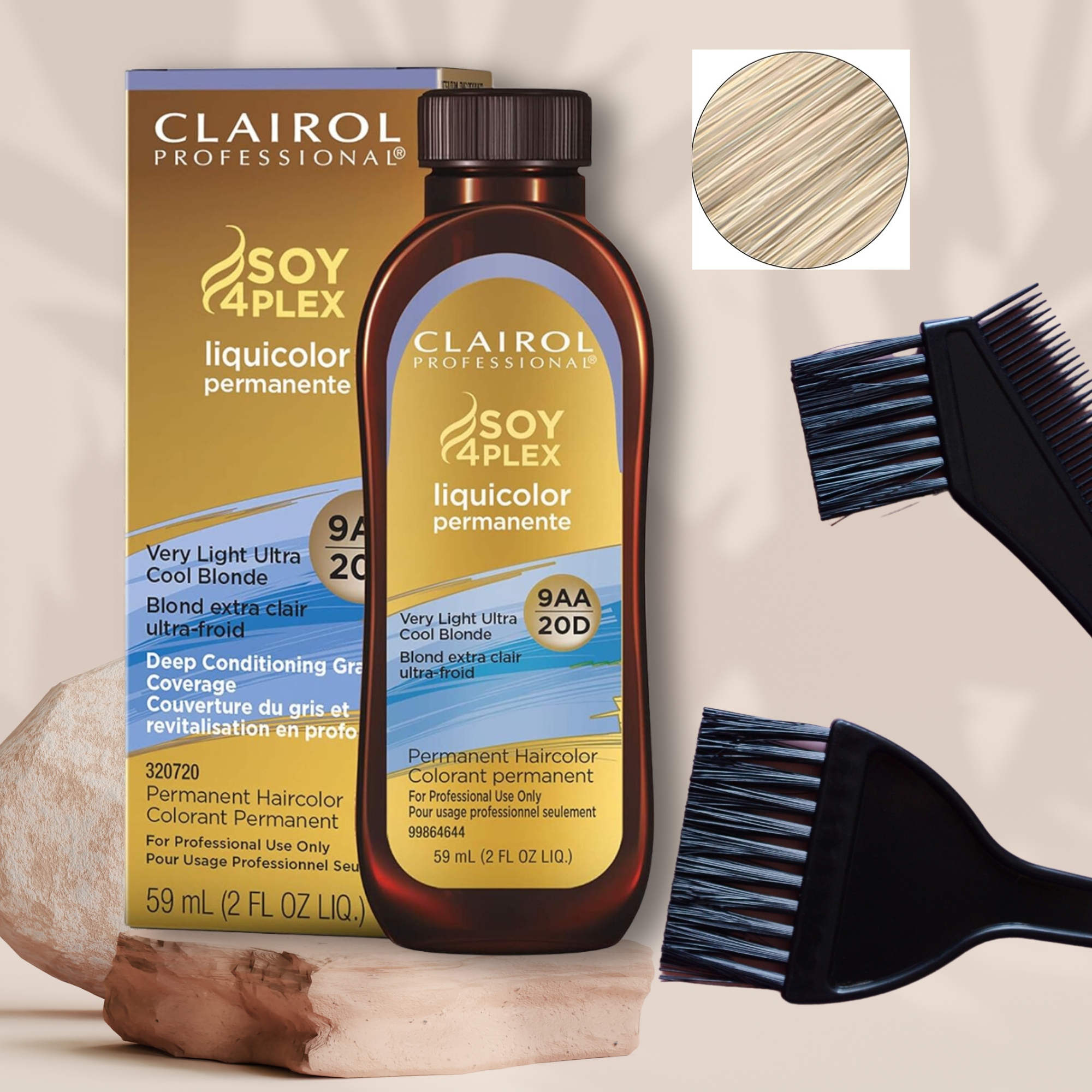 6pck Clairol Professional Liquicolor Very Light Ultra Cool Blonde [9Aa/20D] 2 Oz