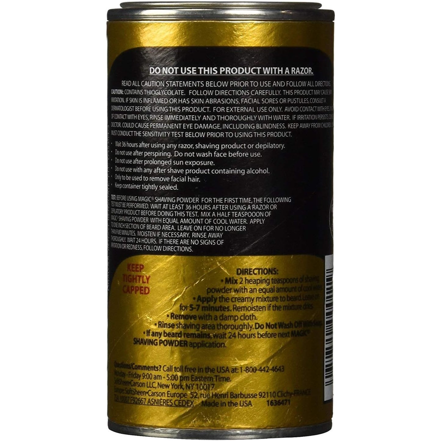 Magic Shave Powder Gold 4.5Oz