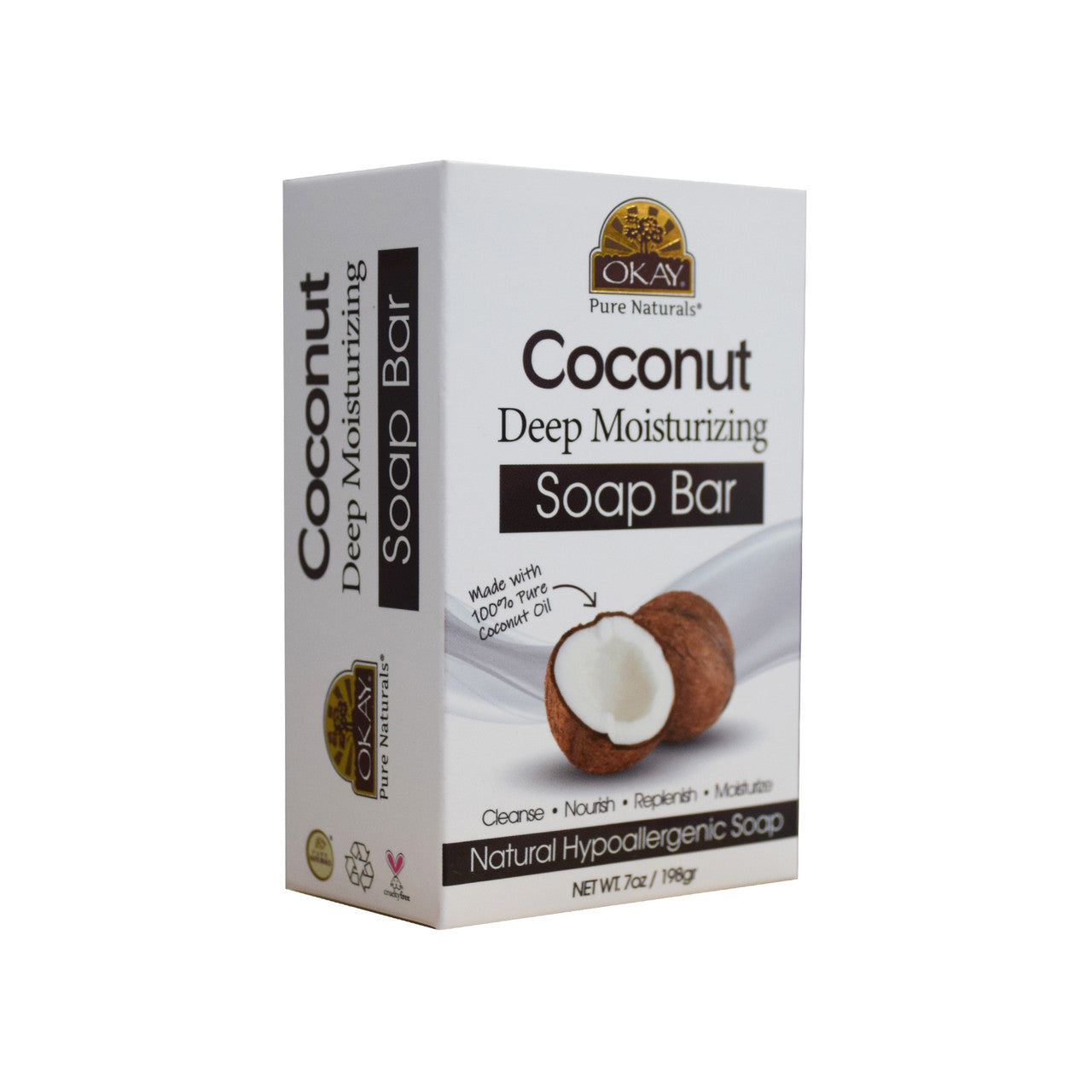 OKAY Coconut Deep Moisturizing Soap Bar 7oz / 198g