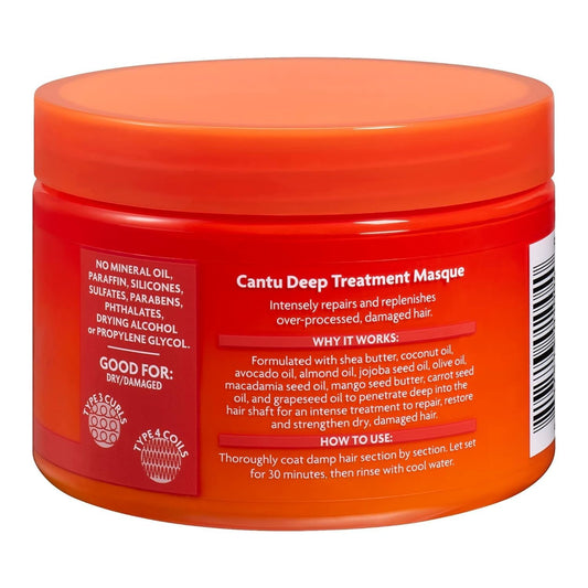 Cantu Deep Treatment Masque with Shea Butter for Natural Hair, 12 oz