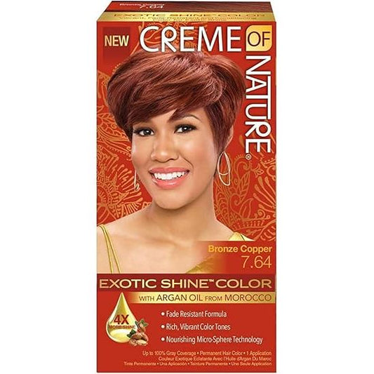 Cream Of Nature Argan Hair Color 7.64 Ounce Bronze Cooper