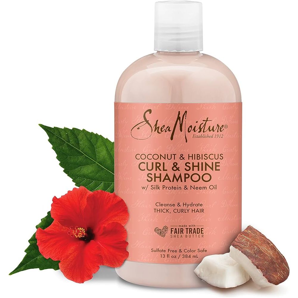 SheaMoisture Coconut & Hibiscus Curl & Shine Shampoo – 13 oz
