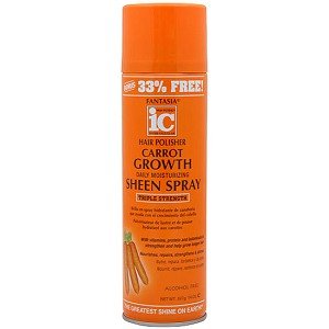Fantasia Ic Hair Polisher Carrot Growth Sheen Spray 14Oz