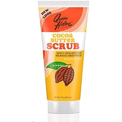 QUEEN HELENE Natural Facial Scrub, Soothing Cocoa Butter 6 oz (6 Pack)