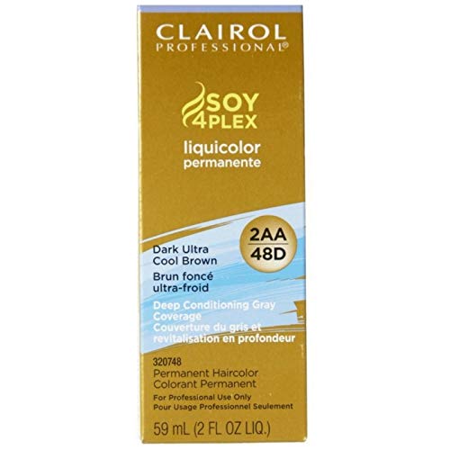 Clairol Professional Liquicolor 2Aa/48D Dark Ultra Cool Brown, 2 Oz