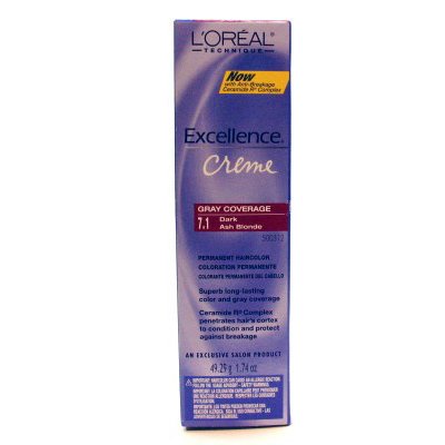 Loreal Excellence Creme Permanent Hair Color 7.1 Dark Ash Blonde 1.74 Oz