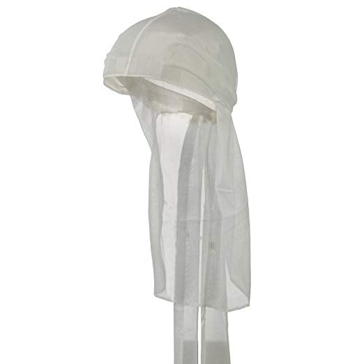 Titan Classic Satin Durag Cap - White #11116