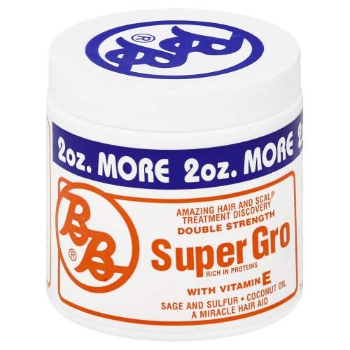 Bronner Brothers Super Gro With Vitamin E, Double Strength, 6-Ounce Canister