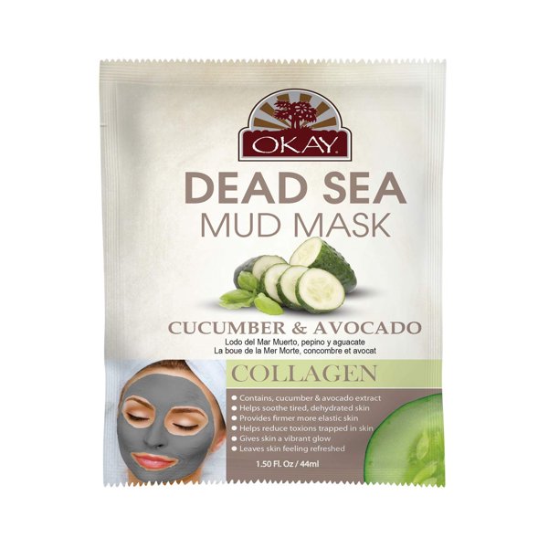Okay Mud Mask Cucumber & Avocado, (Pack of 12)