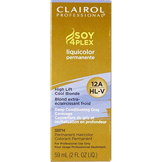 Clairol Professional Liquicolor 12A/Hl-V High Lift Cool Blonde Hair Color, 2 Oz