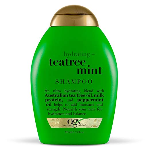 Organix Hydrating + Tea Tree Mint Shampoo, 13 Ounce