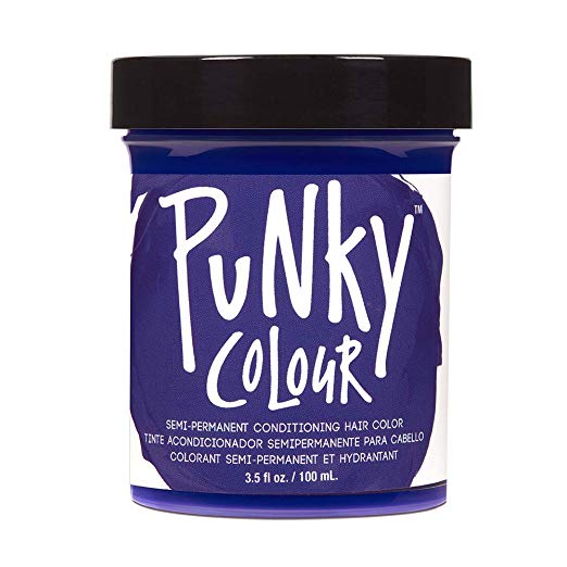 Jerome Russell Punky Color Semi-Permanent Conditioning Hair Color Midnight Blue 3.5 Ounce Jar