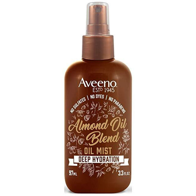 Aveeno Almond Oil Blend Oil Mist Deep Hydration, 3.3 Oz