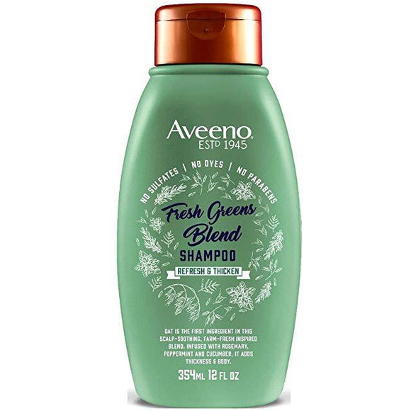 Aveeno Fresh Greens Blend Shampoo, 12 Oz