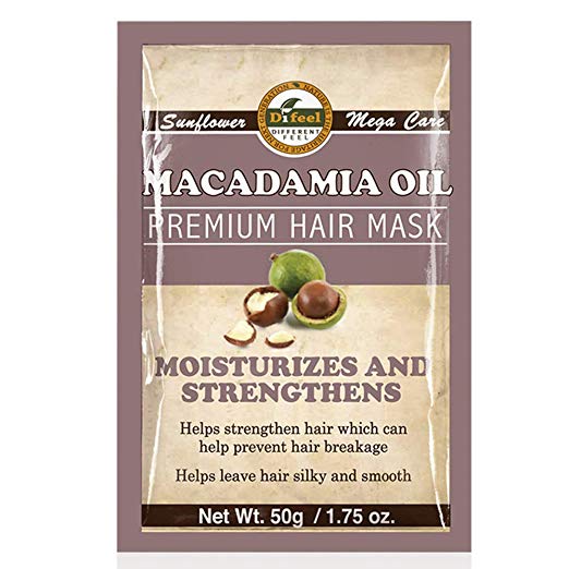 Difeel Premium Deep Conditioning Hair Mask - Macadamia Oil 1.75 Oz (12 Pack)