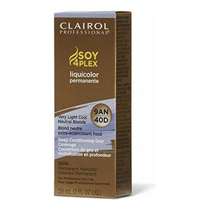 Clairol Professional Permanent Liquicolor, 9AN/40D Very Light Cool Neutral Blonde, 2 Ounce
