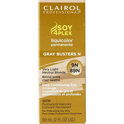 Clairol Professional 9N/89N Very Light Neutral Blonde Liquicolor Permanent Hair Color, 2 Oz