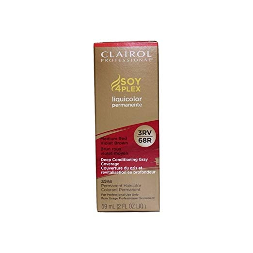Clairol Professional Permanent Liquicolor, 68 Medium Red Violet Brown, 2 Ounce