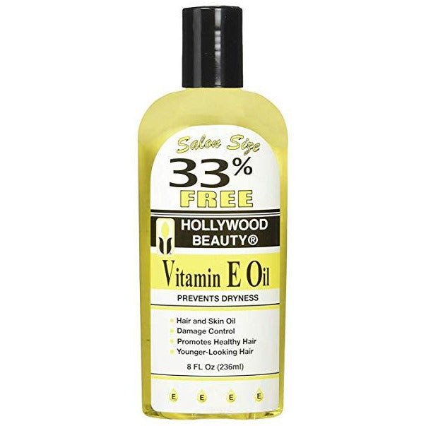 Hollywood Beauty Vitamin E Oil Bonus, 8 Ounce