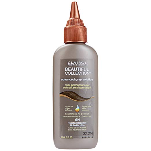 Clairol Beautiful Collection Advanced Gray Solution Hair Colo 6N Toasted Hazelnut - 3 Oz