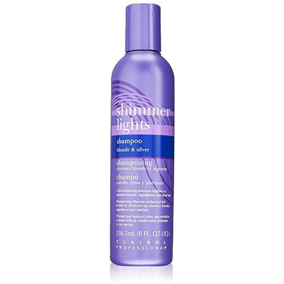 Clairol Professional Shimmer Lights Shampoo For Blonde & Silver Hair - 8 Oz