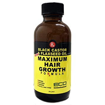 Eco Style Black Castor And Flaxseed Maximum Hair Growth Oil, 2 Ounce