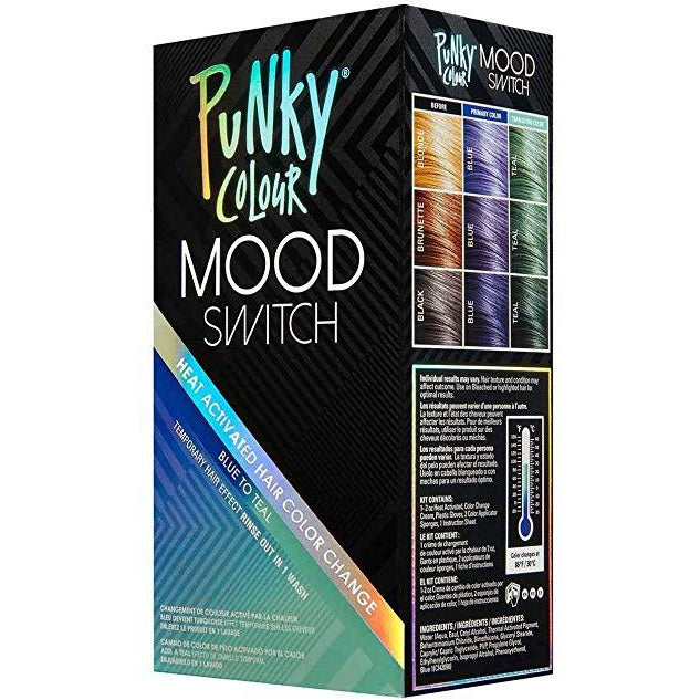 Punky Colour Mood Switch Heat Activated Temparary Hair Color - Blue To Teal - 2 Oz