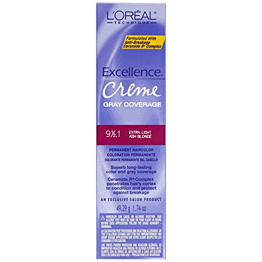 Loreal Excellence Creme Permanent Hair Color 9 1/2.1 Light Ash Blonde