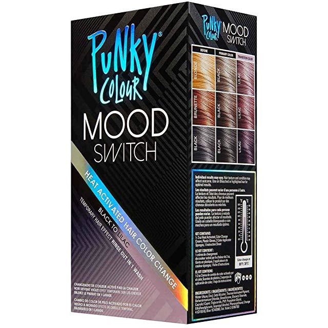 Punky Colour Mood Switch Heat Activated Temparary Hair Color - Black To Lilac - 2 Oz
