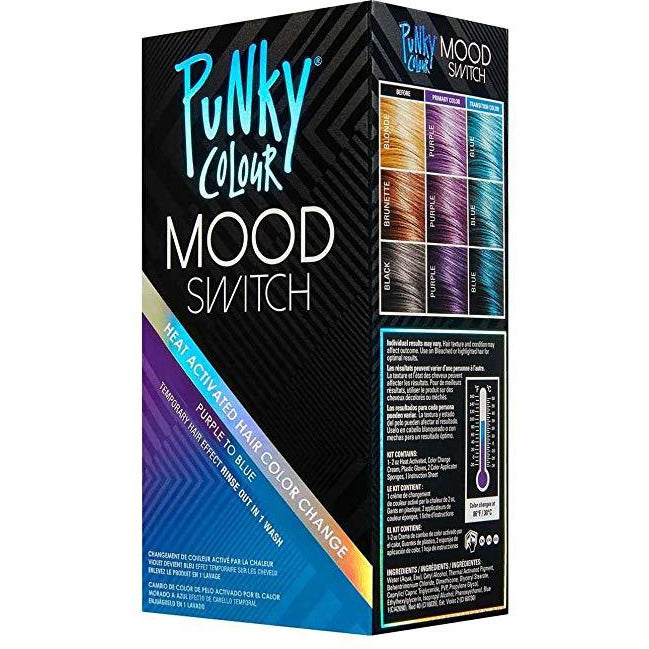 Punky Colour Mood Switch Heat Activated Temparary Hair Color - Purple To Blue - 2 Oz