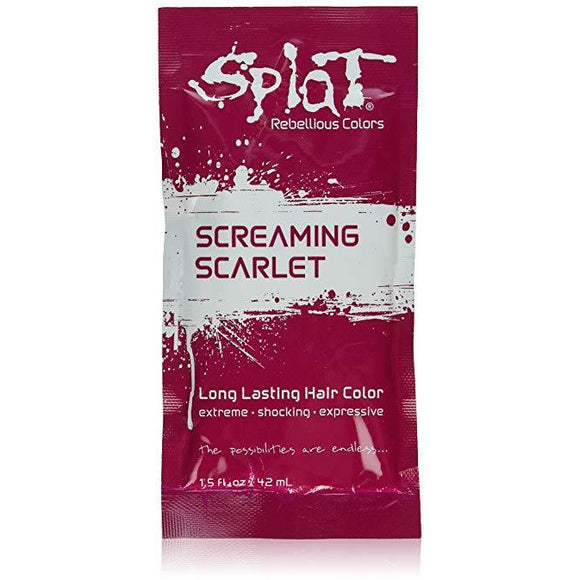 Splat Hair Color Packs Screaming Scarlet (12 Pack)