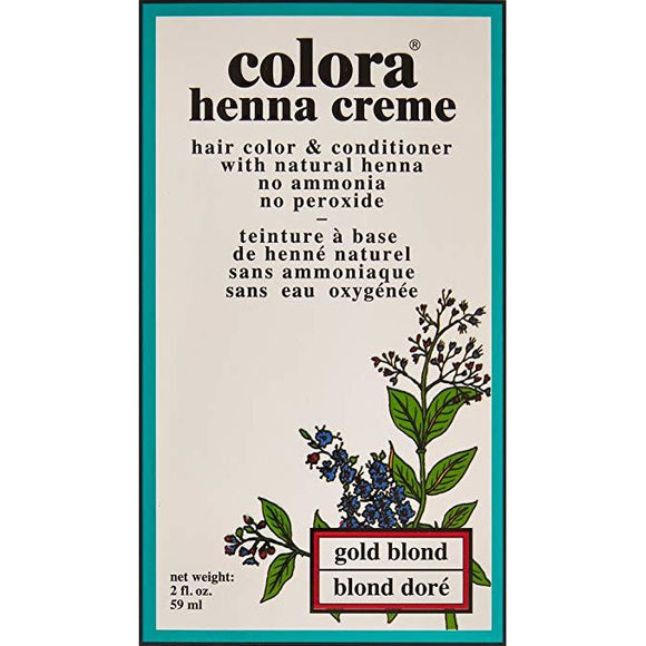 Colora Henna Creme, Gold Blonde, 2 Ounce