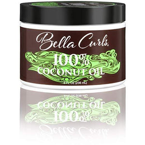 Bella Curls Body 100% Coconut Oil 8 Ounce