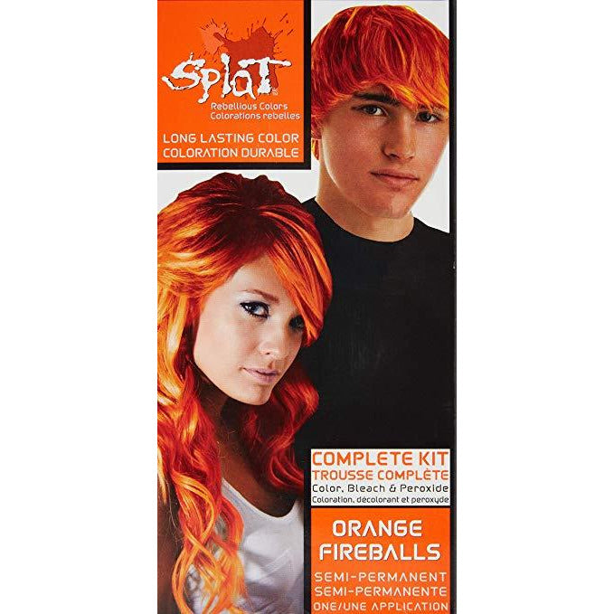 Splat Hair Color Orange Fireballs Kit