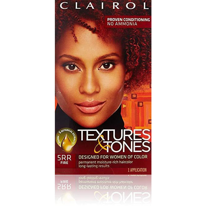 Clairol Professional Textures And Tones Permanent Hair Color, 5RR Fire