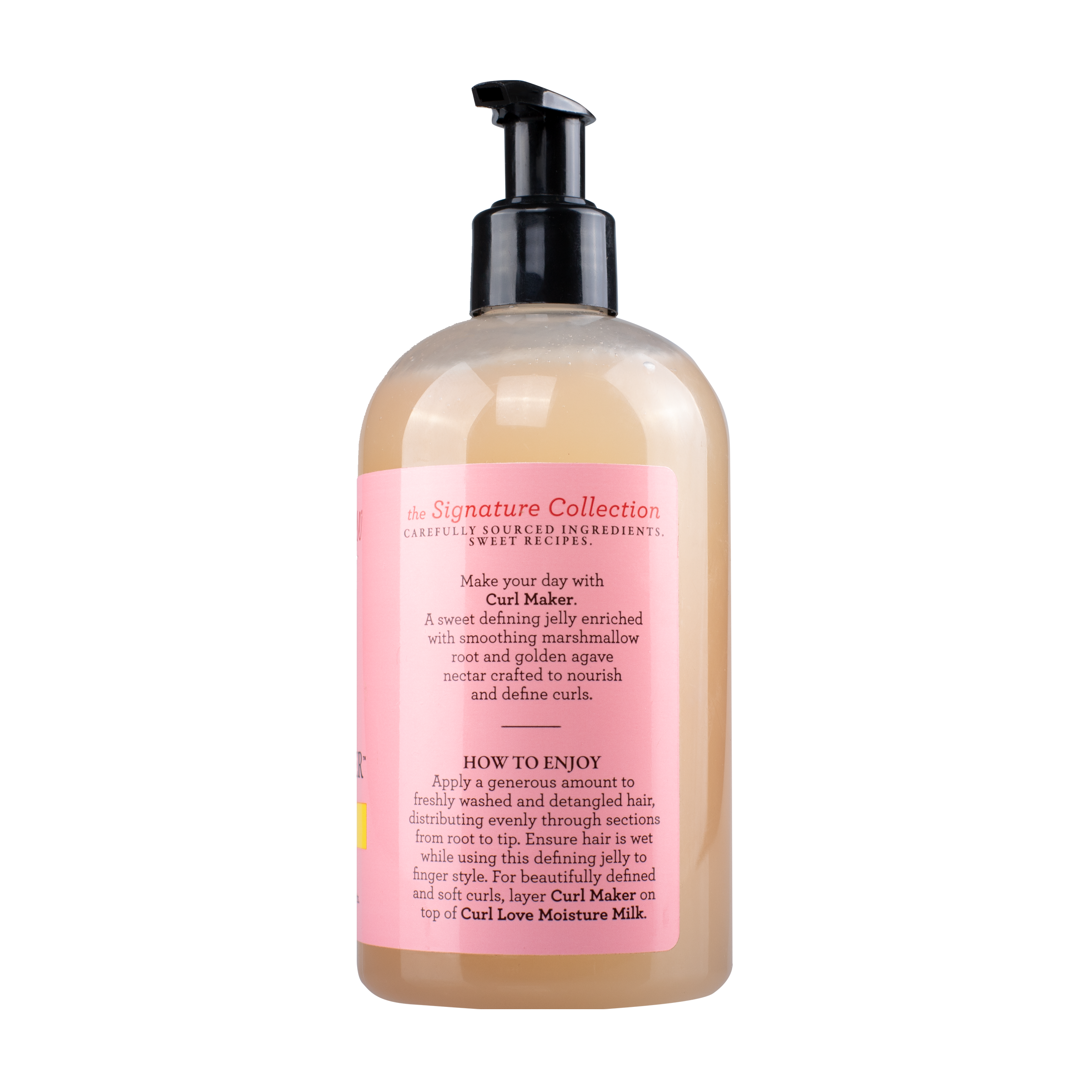 Camille Rose Curl Maker, Defining and Nourishing Curl Gel with Aloe and Marshmallow Root for All Hair Types, 12 fl oz