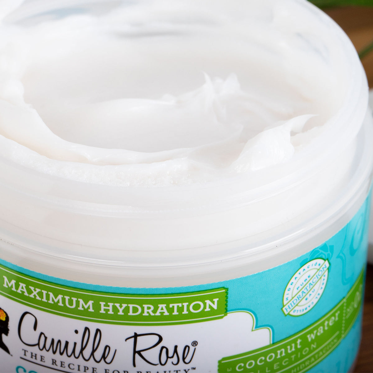 Camille Rose Coconut Water Penetrating Hair Treatment - Deep Moisturizing Conditioner for Dehydrated Strands, 8 oz