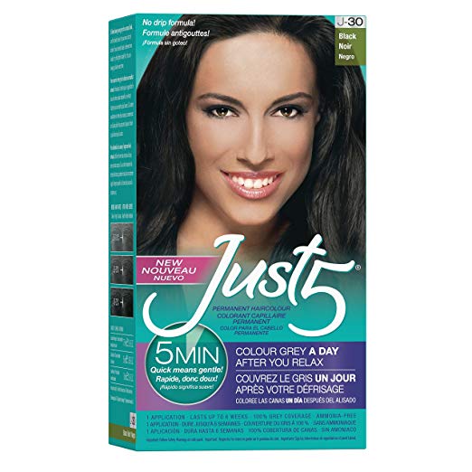 Just 5 Women's 5 Minute Permanent Hair Color 4105 Black