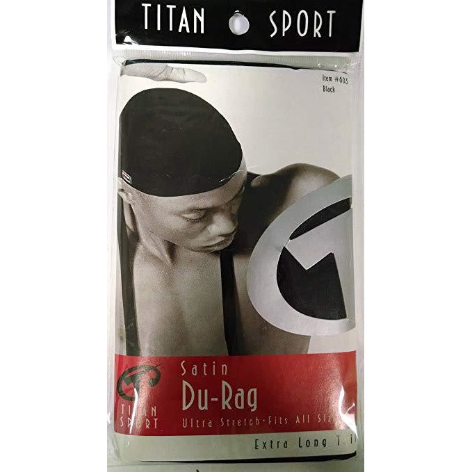Titan Durag Satin Black 11603, 1 Pound