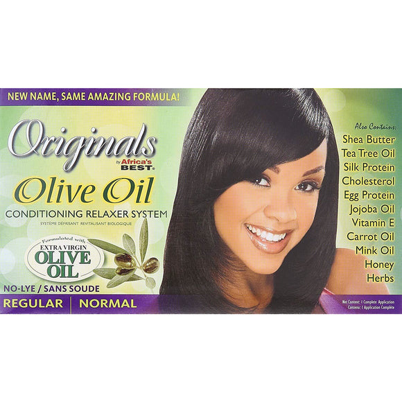 Africa's Best Originals Olive Oil Conditioning Relaxer System, No Lye - Regular/Normal