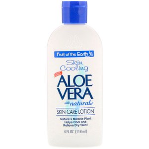 Fruit of the Earth Aloe Vera Skin Cooling Lotion - Travel Size 4 oz