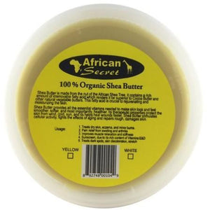 African Secret 100% Organic Shea Butter Chunk Yellow - 8 Oz
