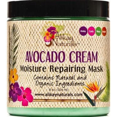 Alikay Naturals Avocado Cream Moisture Repairing Hair Mask, 8 Ounce