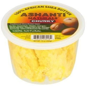 Ashanti 100% Chunky Yellow Shea Butter 10 Oz