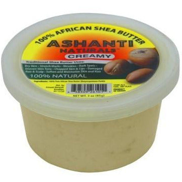 Ashanti 100% Creamy White Shea Butter 3 Oz