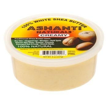 Ashanti 100% Creamy White Shea Butter 8 Oz