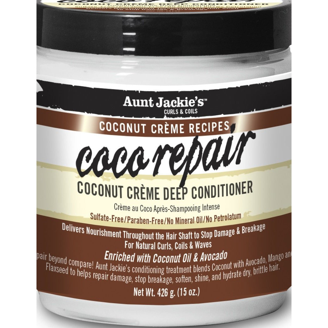 Aunt Jackie's Coco Repair, Coconut CrÃ¨me Deep Conditioner - 15 Oz