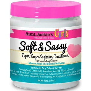 Aunt Jackie's Girls Soft & Sassy Super Duper Softening Conditioner 15 Oz